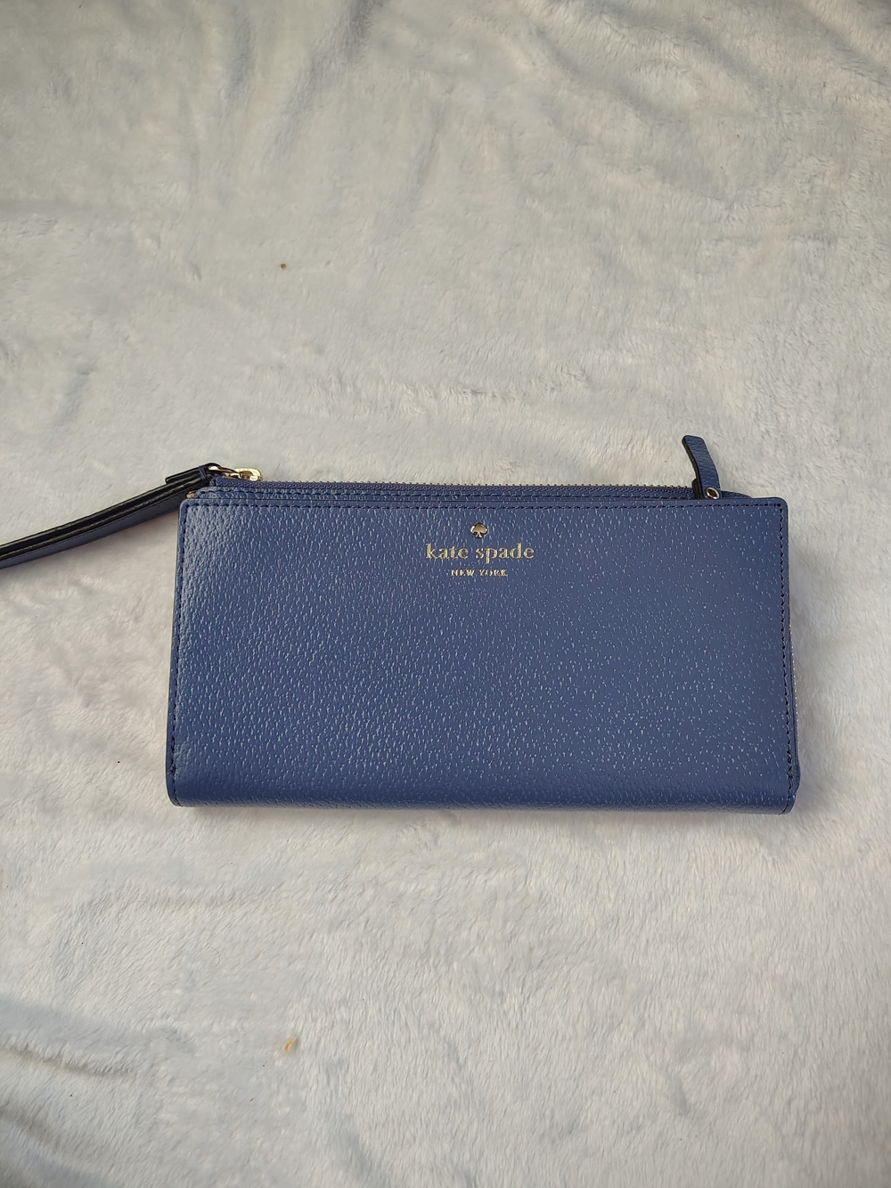 kate spade New York Blue Leather Wristlet Wallet